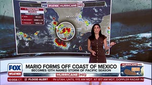 Tropical Storm Mario forms in Eastern Pacific off coast of Mexico