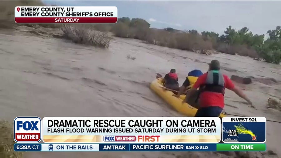 Utah bystanders, first responders conduct swift water rescue