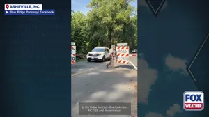 Nearly a year after Hurricane Helene, Blue Ridge Parkway reopens near Asheville, North Carolina