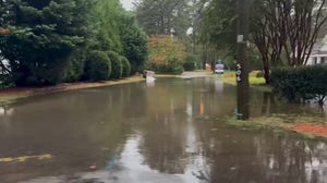 Flooded streets throughout Virginia Beach, Virginia