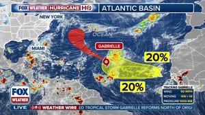 Atlantic dry spells comes to an end with Tropical Storm Gabriella, 2 other areas to watch