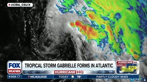 Tropical Storm Gabrielle struggles in Atlantic but still forecast to become hurricane