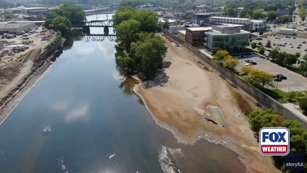 Drought conditions at the Grand River are some of the worst so far in 2205, as western Michigan sees its worst drought since 2012. 