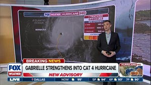 Hurricane Gabrielle strengths into Category 4 storm