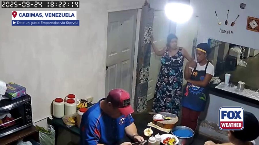 Watch: Workers make quick exit as earthquake rattles Venezuela