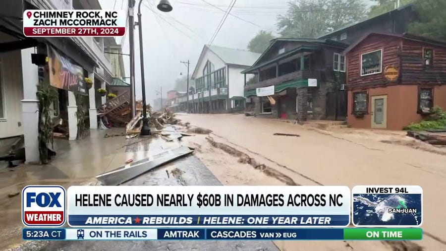 A look at rebuilding efforts one year after Hurricane Helene