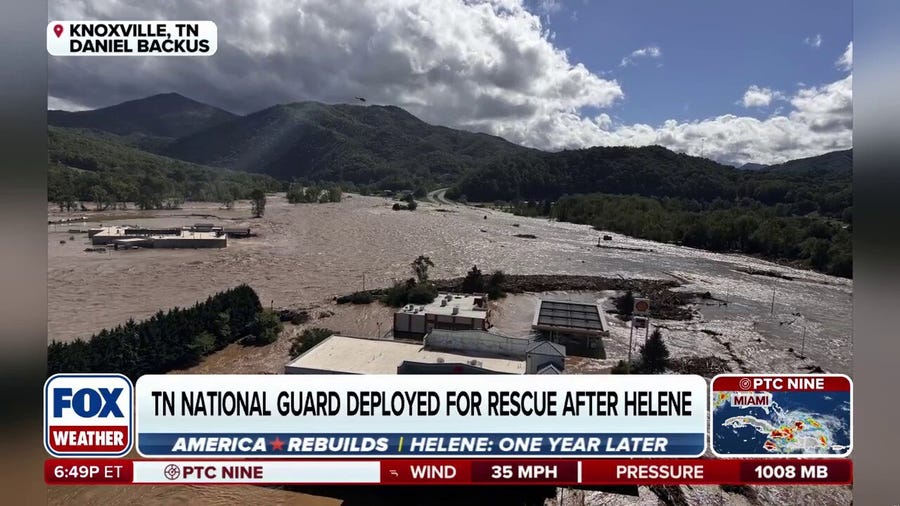 See the efforts National Guard members took to save lives in Tennessee following Helene