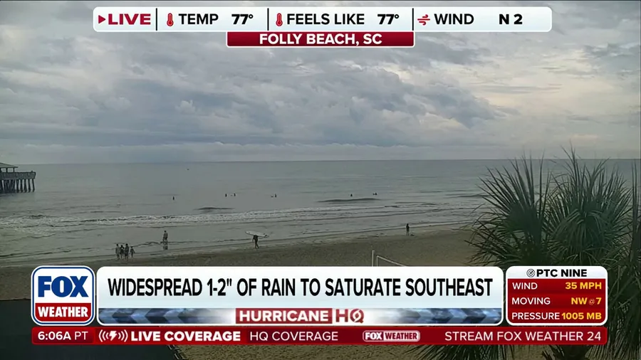 South Carolina beaches quiet ahead of possible impacts from PTC 9