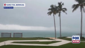 Rain from outer bands of Hurricane Humberto drench Bermuda