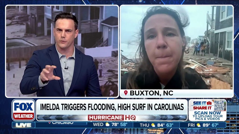 Get a firsthand look at the debris piles left behind after six homes lost their battle with the Atlantic Ocean. Two hurricanes are sending powerful waves toward North Carolina's Outer Banks.?