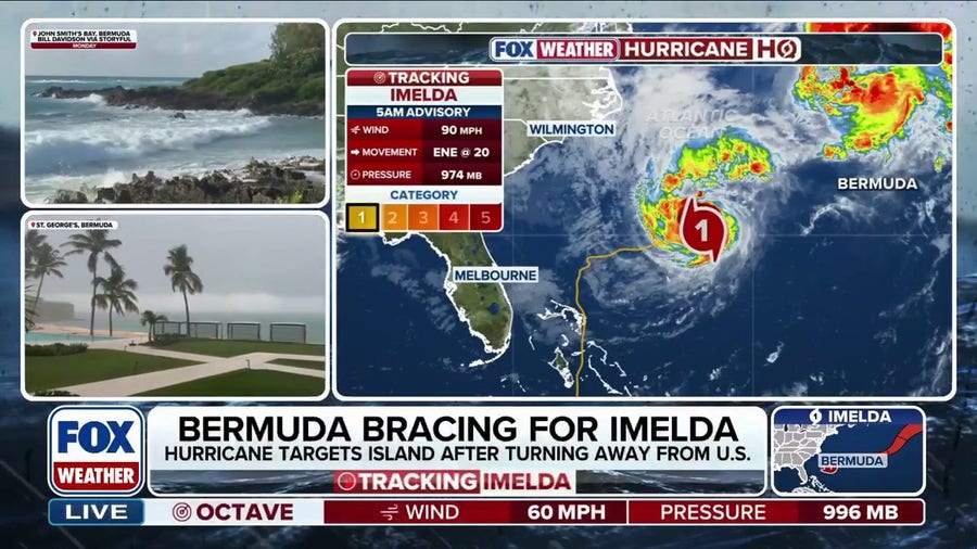 Hurricane Imelda to bring hurricane-force winds, massive waves to Bermuda