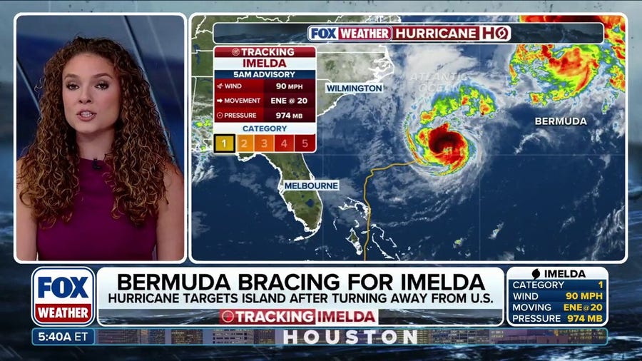Hurricane Humberto weakens passes west of Bermuda as island prepares for Hurricane Imelda