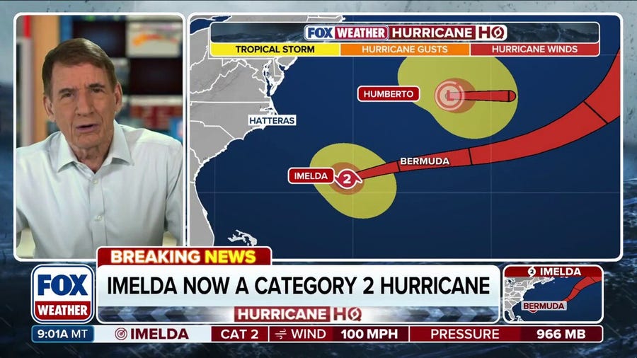 Bryan Norcross: Hurricane Imelda could strengthen ahead of arrival near Bermuda, Humberto merges with jet stream