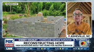 High Schoolers help build a new home for a survivor of Hurricane Helene