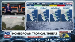 Tropical threat off Florida's east coast fueling days of rain