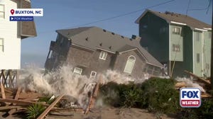 North Carolina coastal flooding causes another home to collapse