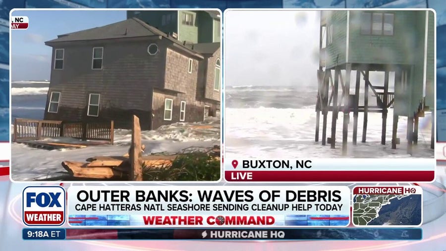 Cape Hatteras National Seashore sending cleanup crew to remove collapsed house debris