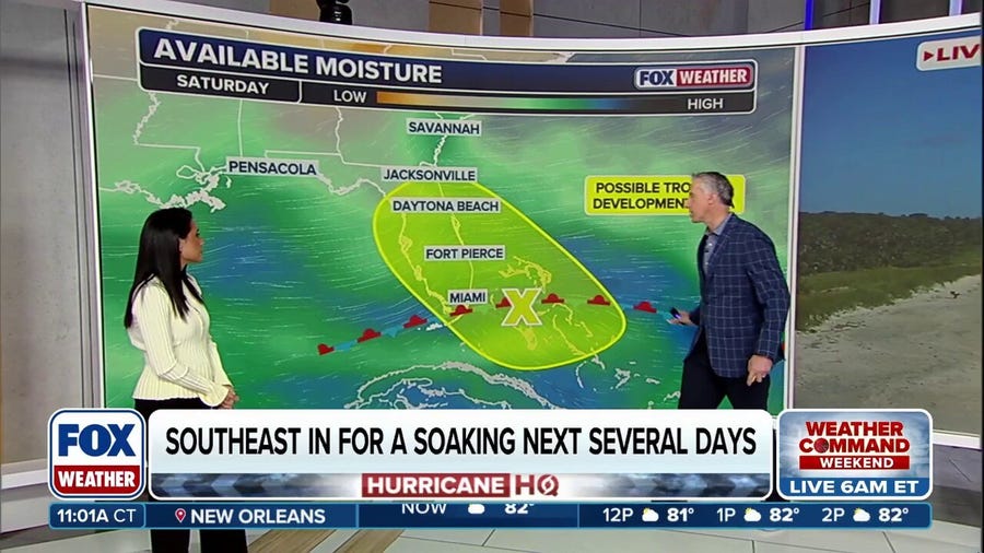 Heavy rain to soak Florida through weekend as potential tropical threat looms