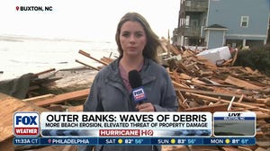 FOX Weather Correspondent witnesses home collapse in Outer Banks