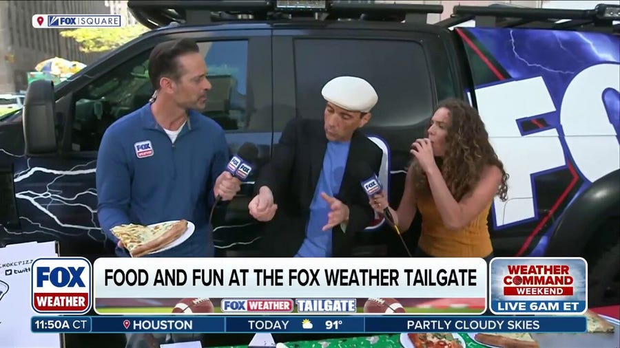 FOX Weather Tailgate: Pizza pandemonium brings a 'slice' of action to FOX Square