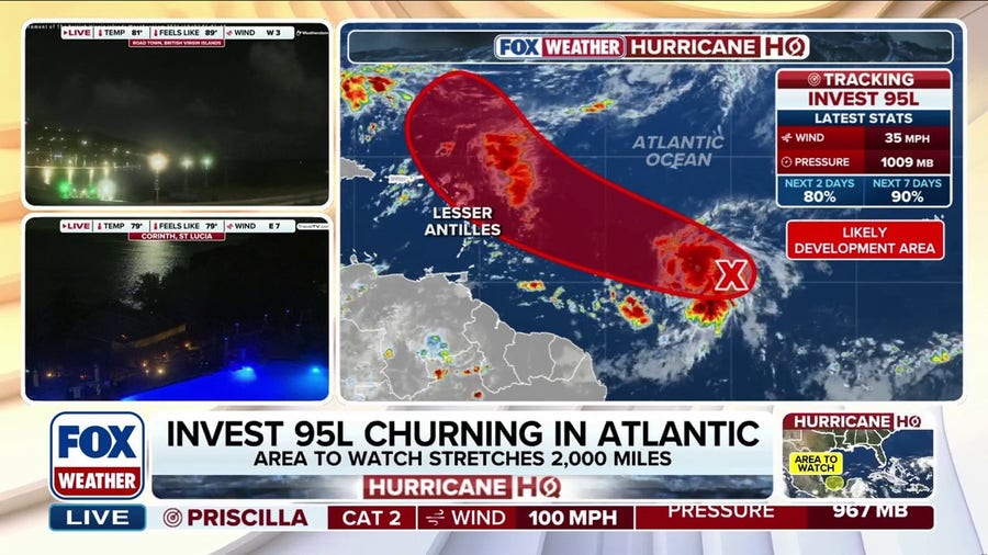 Odds increasing for Tropical Storm Jerry to form in Atlantic