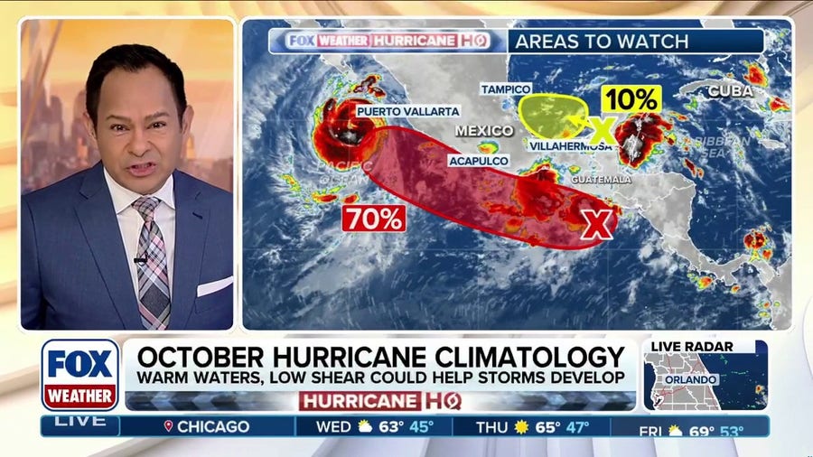 Area to watch for tropical development in Gulf, ahead of climatological shift in hurricane season