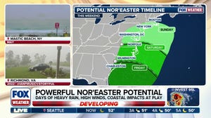 Potential for powerful Nor'easter this weekend along East Coast
