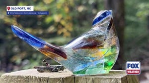 North Carolina artist creates ‘Bluebirds of Hope’ from glass shattered by Helene