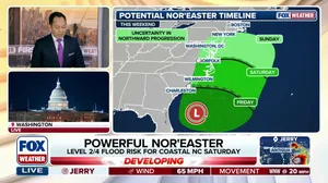 Powerful nor'easter to slam East Coast beginning Friday
