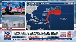 Tropical Storm Jerry no longer forecast to become hurricane, bringing flooding rain to Leeward islands