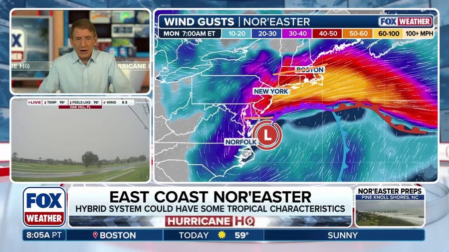 Bryan Norcross: Nor'easter set to pummel from Carolinas to New England