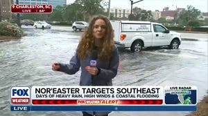 High tide flooding swamping Charleston