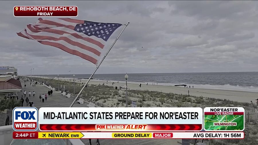Delaware prepares for Nor'easter trekking up East Coast