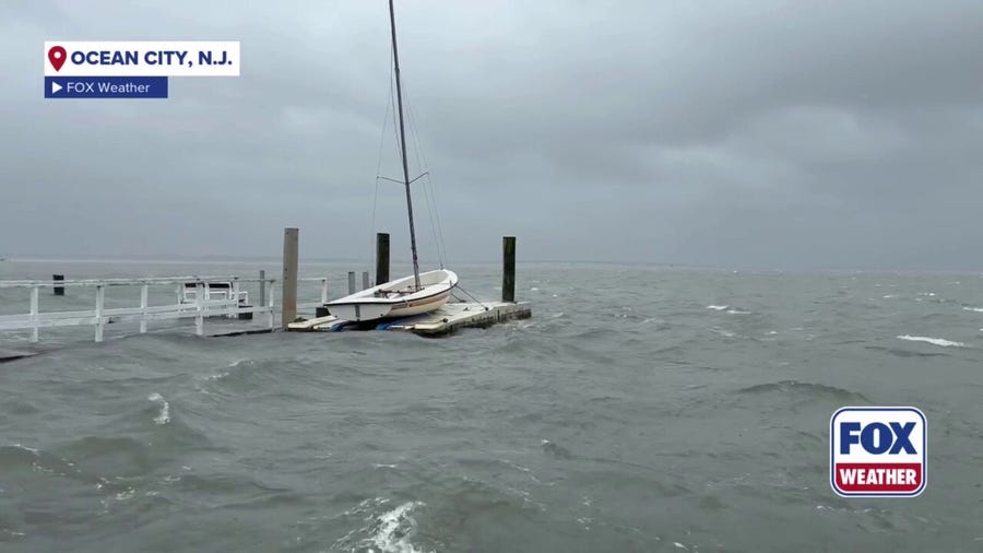 Watch: Water rises along Jersey Shore as nasty nor’easter pounds East Coast