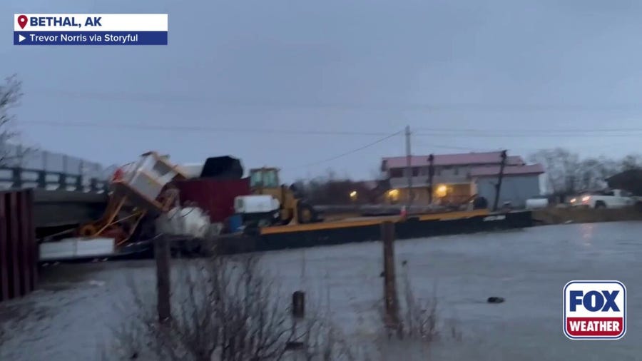 Flooding, winds pound Western Alaska from typhoon remnants 