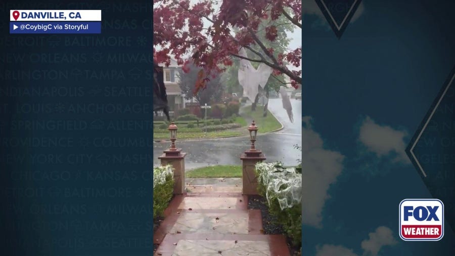 Watch: Rain falls in San Francisco area as storms slam California