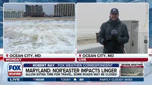 Rain, gusty winds continue in Maryland as nor’easter begins to wind down