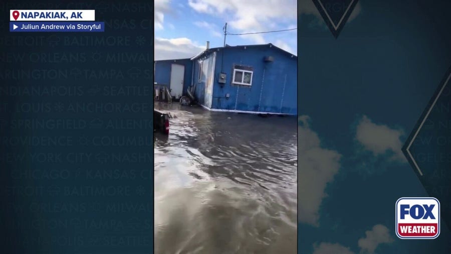 Napakiak, Alaska inundated as typhoon remnants swamp Frontier State