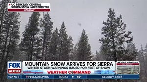 Mountain snow arriving for Palisades Tahoe in Sierra