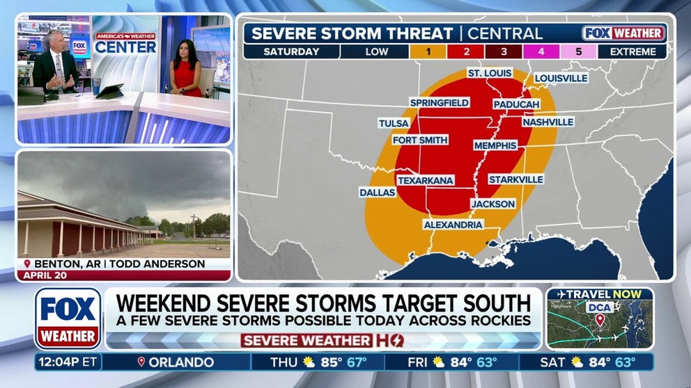Potentially dangerous storms could slam South this weekend | Latest ...