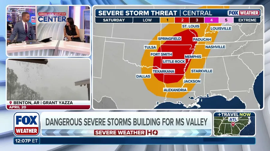 Weekend severe weather threat builds across Mississippi Valley