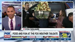 Cooking some delicious meals at the FOX Weather Tailgate