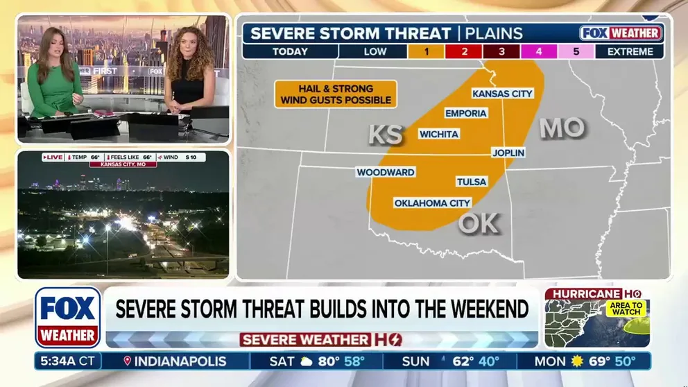 Millions of people from portions of the Plains and into the Ozarks and Mississippi Valley will be at risk of seeing some potentially dangerous severe weather over the weekend. 