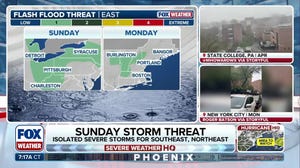Sunday storm threat to bring soaking rains to Northeast