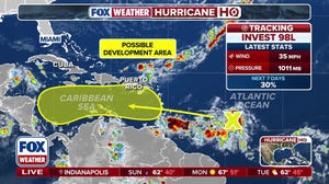 Tropical disturbance eyeing Caribbean designated Invest 98L
