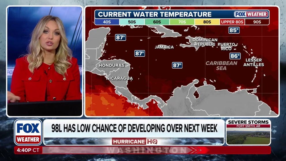 HURRICANE HQ 🌀: FOX Weather Meteorologist Haley Meier breaks down Invest 98L as it moves towards the Caribbean. The National Hurricane Center designated a tropical wave in the Atlantic as Invest 98L on Saturday.
