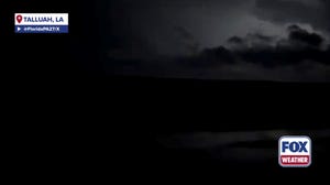Watch: Lightning illuminates sky during tornado-warned storm in Louisiana