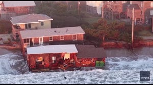 11th home collapses on North Carolina Outer Banks