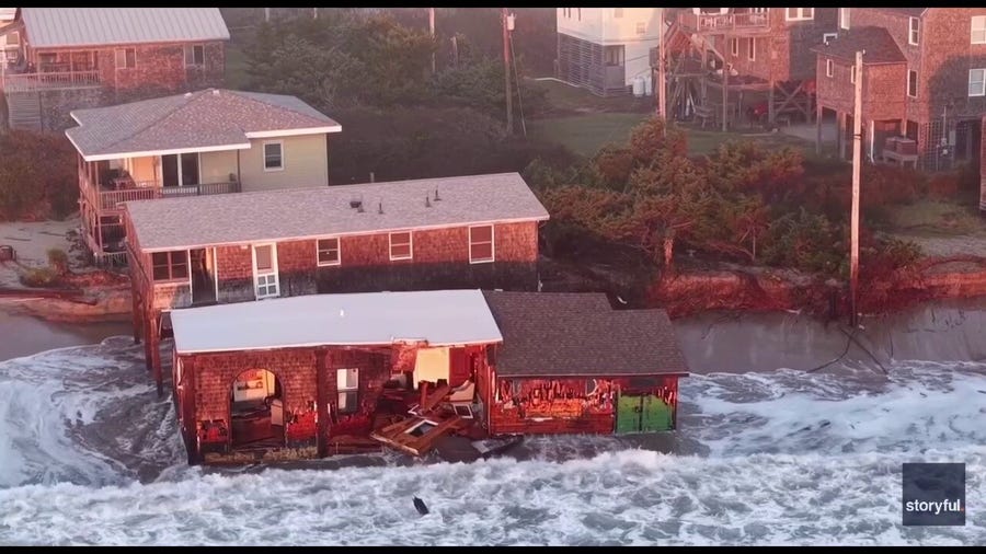 11th home collapses on North Carolina Outer Banks