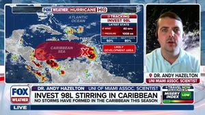 Invest 98L churns in the Caribbean
